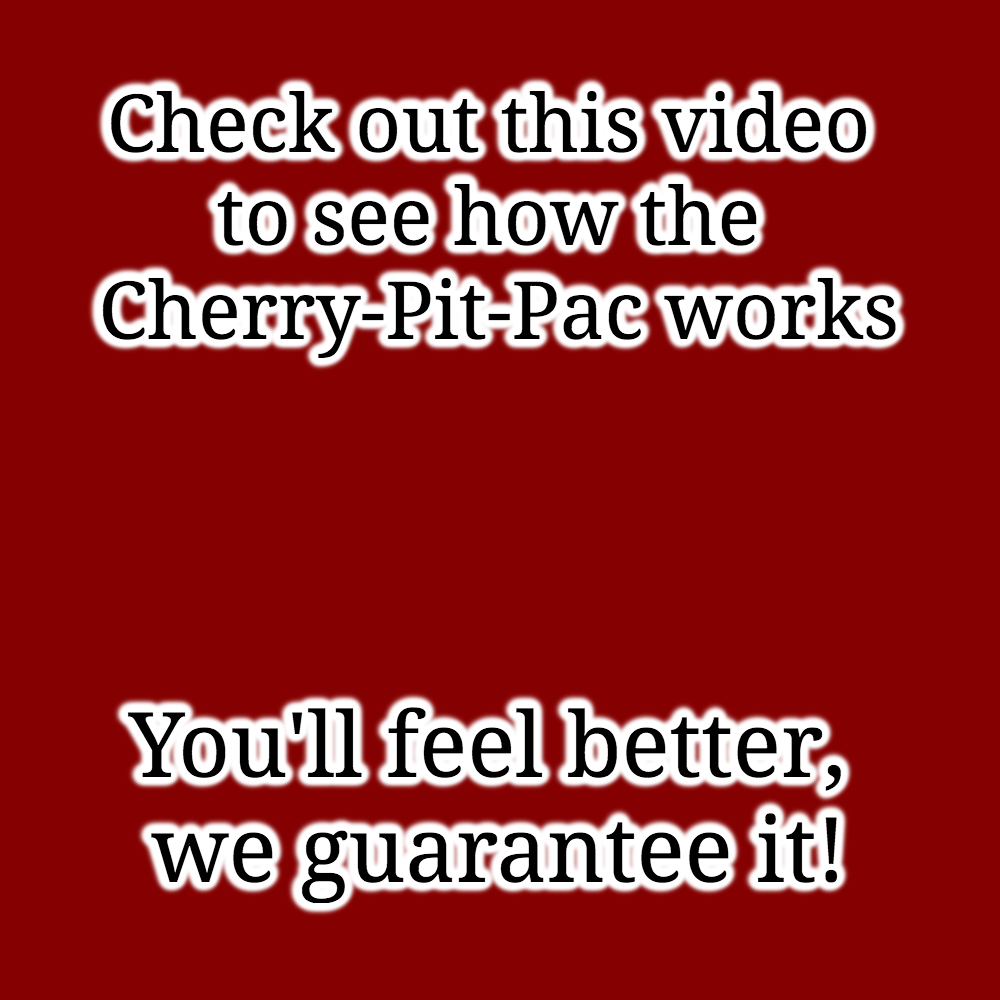 See how the Cherry-Pit-Pac works